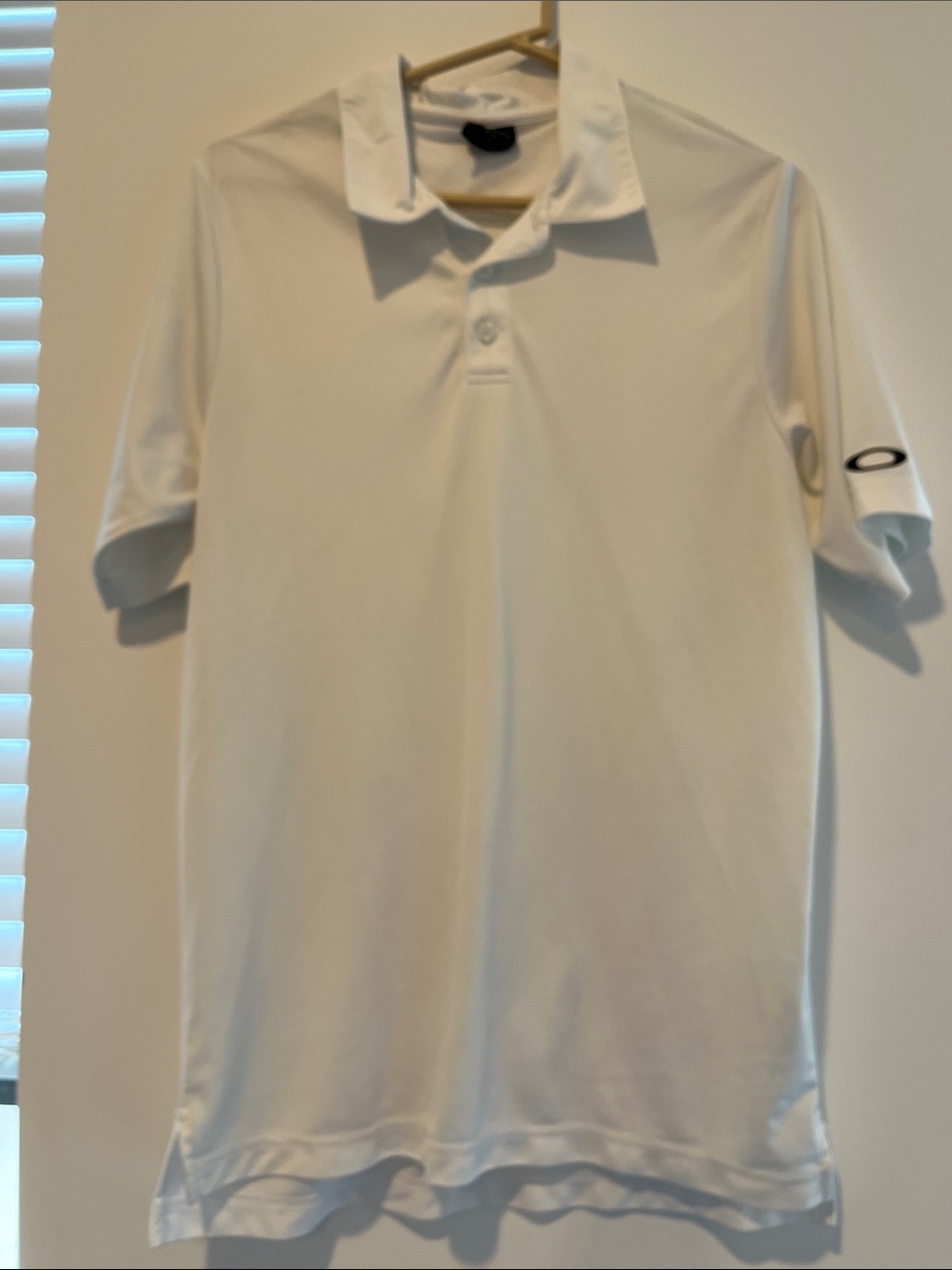 Oakley White Men's Short-Sleeve Polo